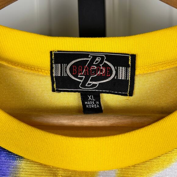 Speed Barcode Rage Racing 69 CRAZY AOP Cyber XL NASCAR Tee - Picture 4 of 6